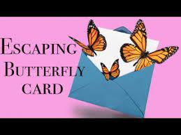 Greeting cards are so much better than emails and texts.when you come back from a sick day and your creative team members surprise you with a wonderful store makeover!. Escaping Butterfly Card Diy Youtube