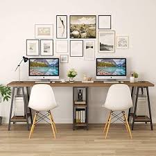 Tribesigns 94 5 Computer Desk Extra Long Two Person De Https Www Amazon Com Dp B07smnp911 Ref Cm Sw R Pi Dp U X 2jvad Home Office Design Home Desk Home