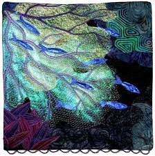 Pin By Sankofa Studio On Aquarium Sea Quilts Fiber Art Quilts Textiles Artwork Textile Fiber Art