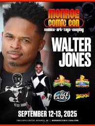 Aaron Coney and Hustle Matters Entertainment is bringing the heat to The  13th Annual Monroe Comic Con September 12-13 in Monroe Michigan! Stop by  and meet OG Mighty Morphin Power Ranger Walter
