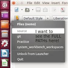 Short cut key for opening terminal is ctrl+altr+t. Unity How Do I Show The Full Folder Path Of Open Nemo File Browser Windows When I Right Click The Launcher In Ubuntu Ask Ubuntu