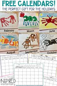 Cutesy Calendar Freebie Preschool Arts And Crafts Calendar Craft Kindergarten Crafts