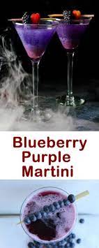 Blueberry Purple Rain Martini For Halloween Party Refreshing Martini Recipe Mardi Gras Cocktails Martini Halloween Drinks