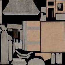 An example of an UV map (Copyright: Rich Potter)