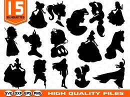 Pin On Silhouette Disney Princesses