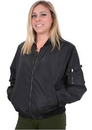 Rothco Womens Lightweight Ma 1 Nylon Bomber Jacket