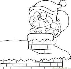 Family coloring pages cartoon coloring pages christmas coloring pages coloring pages to print coloring book pages printable coloring the the simpsons coloring pages called moe szyslak to coloring. Christmas Doraemon Coloring Page For Kids Free Christmas Animals Printable Coloring Pages Online For Kids Coloringpages101 Com Coloring Pages For Kids