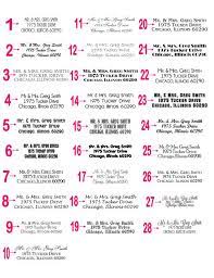 Customized Individual Guest List Address Labels Clear Address Label Template Addressing Wedding Invitations Address Labels