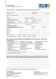 Haus am stadtwald ggmbh hrb 13826, amtsgericht bonn. Anmeldebogen A Ambulanz Sozialpa Diatrisches Lvr Klinik Bonn