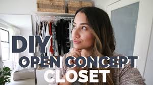 Shopping your home for decor your can use; Clothing Storage Idea Diy Open Concept Closet Alicia Fashionista Youtube