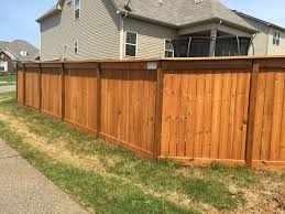 Our quality cedar privacy fences are an economical choice to keep out prying eyes and beautify your location. Desert Sand Stain On This Table Top Privacy Fence In Spring Hill Tn Contemporary Garden Nashville By Stain Seal Experts Houzz