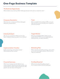 Branding is more than just a fancy marketing term. Free One Page Business Plan Template For Pdf Word Hubspot