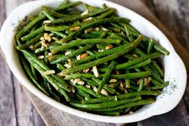 Roasted Green Beans With Almonds Recipe Green Beans With Almonds Green Bean Recipes Roasted Green Beans