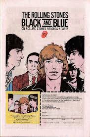 Rolling Stones Black And Blue Cover The Rolling Stones Black And Blue Promo 1976 Rolling Stones Star Comics Album Covers