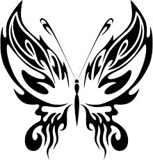Pretty Butterfly Clip Art Google Search Butterfly Wings Art Butterfly Clip Art Tribal Butterfly