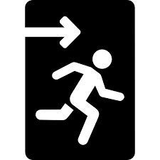 Set of fire emergency icon or fire emergency alarm (fire alarm, break glass, press here, fire exit, for emergency use only, emergency exit, ladder, fire blanket, ambulance, fire extinguisher) c. Emergency Exit Free Maps And Flags Icons