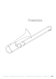 Heftumschläge heftschoner dina4 dina5 gebraucht. Musikinstrument Zum Ausmalen Posaune Unterrichtsmaterial Im Fach Kunst Musikinstrumente Posaune Ausmalen