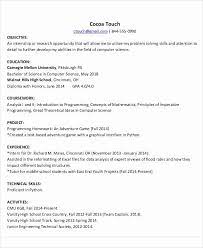 Computer Science Resume Internship Elegant Puter Science Internship Resume In 2021 Science Internships Internship Resume Engineering Resume Templates