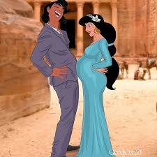 Disney princess jasmine & aladdin doll petite storytelling gift set. Princess Jasmine And Aladdin Artist Imagines Disney Princesses As Modern Pregnant Women And They Re Maternity Style Goals Popsugar Family Photo 5