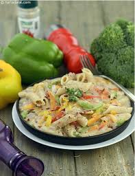 Find low cholesterol recipes that are both healthy and delicious. Whole Wheat Pasta In Low Calorie White Sauce Snacks Recipes Heart Friendly Recipes Low Cholesterol Recipes Health Tarladalal Com