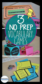 No Prep No Excuses No Hassle Vocabulary Games In 2020 Vocabulary Games Teaching Vocabulary Middle School Vocabulary