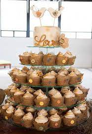 Rustic Wedding Cupcake And Cake Tower With Burlap And Buttons So Adorable Weddingcupcakes R Wedding Cupcakes Rustic Cupcake Tower Wedding Diy Wedding Cake