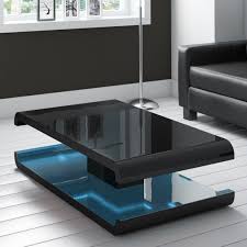 Led lighting high gloss white coffee table w remote control shelf storage for. High Gloss Black Coffee Table With Led Lighting Tiffany Range Tiff010 5060388567958 Ebay