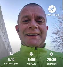 Good Morning Running friends from a dry and breezy Dublin town Day 1838 and  5KMS done to finish off the week #runwithal #runhappy #runstreak Have a  great day everyone and stay safe 😊