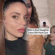 Wife gets mad that daughter likes present from dad 🤨 #men #women #fyp  #tiktokuni #fypシ゚viral #pov #foryoupage #fypツ 😂