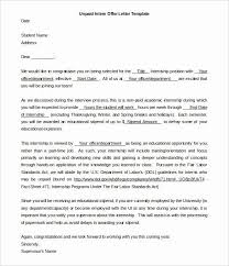 Internship Offer Letter Template New 31 Fer Letter Templates Free Word Pdf Format Download Letter Template Word Letter Templates Letter Writing Template