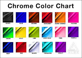 stretch chrome wrap material by alsa corp color chart