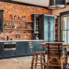 Breakfast set menu available at bricks family restaurant. 75 Beautiful Home Bar With Brick Backsplash Pictures Ideas July 2021 Houzz