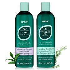 Tea tree oil not only helps hair growth and other issues, but also treats many skin problems like relief from razor burns, acne reduction, and wart and ringworm if the combination is causing any burning sensation, then reduce the quantity of essential oil by 2 drops each of rosemary and tea tree oil. Hask Tea Tree Oil Rosemary Invigorating Shampoo Conditioner Set For All Hair Types Color Safe Gluten Free Sulfate Free Paraben Free Cruelty Free 1 Shampoo And 1 Conditioner Buy Online In United Arab