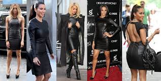 Celebrity Mistresses Celebrity Trends Black Leather Dresses Leather Dress