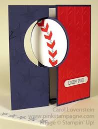 How to make a line up. Baseball Flip Card June Card Class 1 Of 5 Pinkstampagne Kids Birthday Cards Flip Cards Creative Cards
