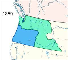 Washington and oregon state map. Datei Oregon State Washington Territory 1859 Svg Wikipedia
