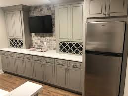 Kitchen features white cabinets, granite counters and stainless steel appliances. Basement Remodel In Mount Laurel Nj Ideal Remodeling Nj