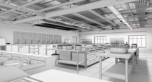 commercial kitchen 3d model
