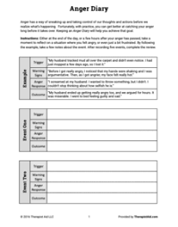 anger management worksheets reviewed by teachers
