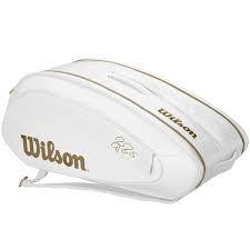 It doesn't matter whether you're roger federer or a complete newbie just starting out in the sport. Wilson Federer Dna 12 Pack Tennis Bag White Gold