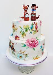 Round Wedding Cakes Funky Wedding Cakes Painted Wedding Cake Watercolor Wedding Cake