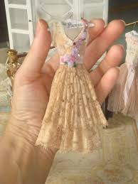 Dollhouse Antique Lace Ladies Dress 1 12 Dollhouse Miniature Miniature Dress Doll Dress Dollhouse Clothes