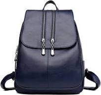 Kris Anna Borsa a Zainetto con Patta da Donna Cerniera Zaino Casual per  Ragazze Adolescenti in Pelle PU Blu : Amazon.it: Moda