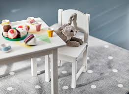 The table and two chairs are made from solid pine and are durable. Sundvik Children S Table White 76x50 Cm Ikea