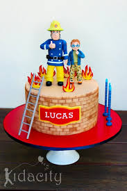 Birthday Cake On Fire Cartoon Cakes Tagged Ladder Fireman Sam Cake Fireman Cake Fireman Sam Birthday Cake
