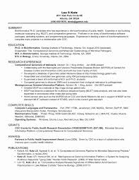 Sample Resume For Prospective Graduate Student Valid Phd Candidate ...