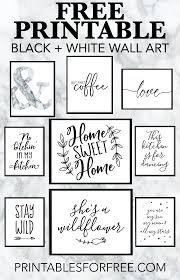 Black And White Wall Art Printable Wall Art Printable Wall Decor And Poster Prints For Your Home Wall Decor Printables White Wall Art Free Printable Wall Art