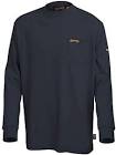 Flame Resistant Cotton Long Sleeve Safety Work Shirt, Navy Blue, XL, V2580380-XL Pioneer