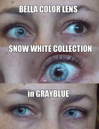 Bella Color Lens Snow White Collection In Grayblue Gray Blue You Can Purchase Them At Jolenschil Contact Lenses Contact Lenses Colored Eye Contact Lenses