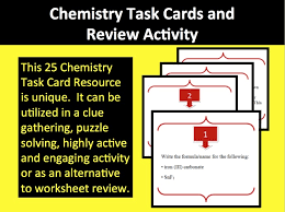 Chemistry Task Cards And Review Activity Teach With Fergy